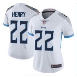 Women's Tennessee Titans 22 Derrick Henry White Vapor Untouchable Player Limited Jersey