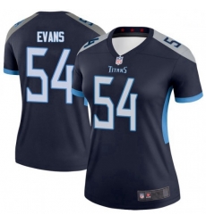Women's Tennessee Titans 54 Rashaan Evans Legend Navy Limited Jersey