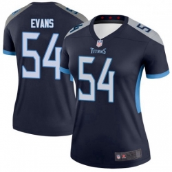 Women's Tennessee Titans 54 Rashaan Evans Legend Navy Limited Jersey