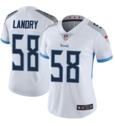 Women's Tennessee Titans #58 Harold Landry White Stitched NFL Vapor Untouchable Limited Jersey