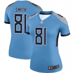 Women's Tennessee Titans 81 Jonnu Smith Light Blue Legend Limited Jersey