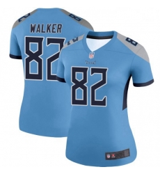 Women's Tennessee Titans 82 Delanie Walker Legend Light Blue Limited Jersey
