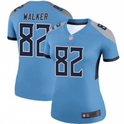 Women's Tennessee Titans 82 Delanie Walker Legend Light Blue Limited Jersey