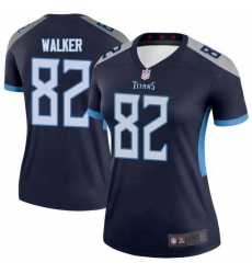 Women's Tennessee Titans 82 Delanie Walker Legend Navy Limited Jersey