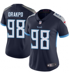 Women's Tennessee Titans #98 Brian Orakpo Navy Blue Alternate Stitched NFL Vapor Untouchable Limited Jersey
