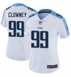 Women's Tennessee Titans 99 Jadeveon Clowney White Vapor Limited Jersey