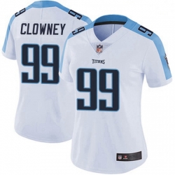 Women's Tennessee Titans 99 Jadeveon Clowney White Vapor Limited Jersey