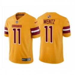 Washington Commanders #11 Carson Wentz Gold Burgundy Stitched jerseyTrade