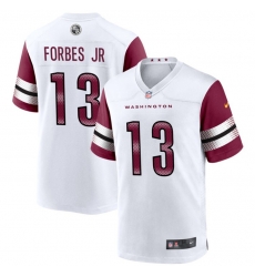 Washington Commanders 13 Emmanuel Forbes JR 2022 White Stitched Game Jersey
