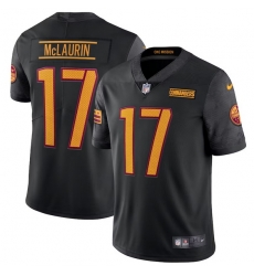 Washington Commanders 17 Terry McLaurin Black Vapor Limited Stitched Football Jersey