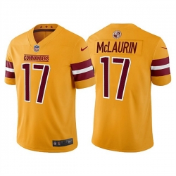 Washington Commanders #17 Terry McLaurin Gold Vapor Untouchable Stitched Football Jersey