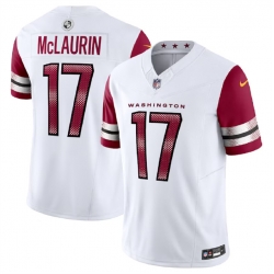 Washington Commanders 17 Terry McLaurin White 2023 F U S E Vapor Limited Stitched Football Jersey