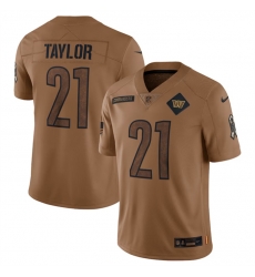 Washington Commanders 21 Sean Taylor 2023 Brown Salute To Service Limited Stitched Football Jersey