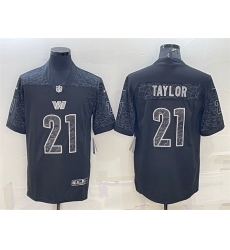 Washington Commanders 21 Sean Taylor Black Reflective Limited Stitched Football Jersey