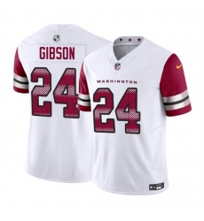 Washington Commanders 24 Antonio Gibson White 2023 F U S E Vapor Limited Stitched Football Jersey
