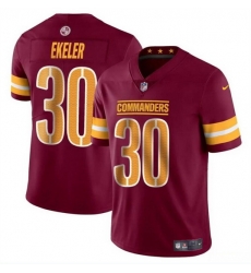 Washington Commanders 30 Austin Ekeler Burgundy Vapor Limited Stitched Football Jersey