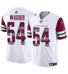 Washington Commanders 54 Bobby Wagner White Vapor Limited Stitched Football Jersey