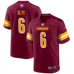 Washington Commanders 6 Joey Slye Burgundy Stitched Game Jersey