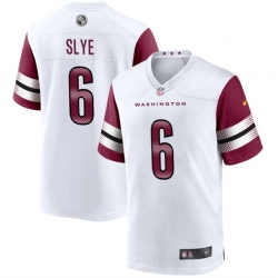 Washington Commanders 6 Joey Slye White Stitched Game Jersey