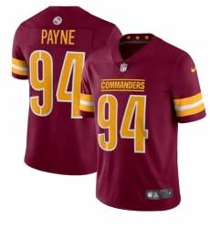 Washington Commanders 94 Da 27Ron Payne 2022 Burgundy Vapor Limited Stitched Jersey