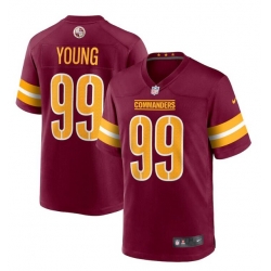 Washington Commanders 99 Chase Young 2022 Burgundy Game Stitched Jersey