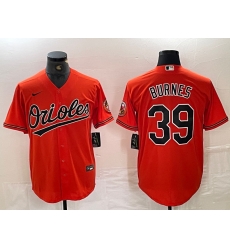 Baltimore Orioles 39 Corbin Burnes Orange Cool Base Stitched Jersey