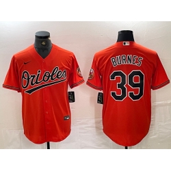 Baltimore Orioles 39 Corbin Burnes Orange Cool Base Stitched Jersey