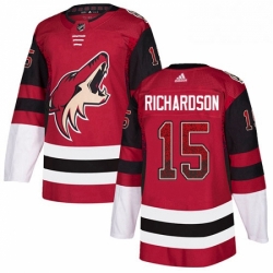 Arizona Coyotes 15 Brad Richardson Maroon Drift Fashion NHL jersey