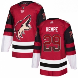 Arizona Coyotes 29 Mario Kempe Maroon Drift Fashion NHL jersey