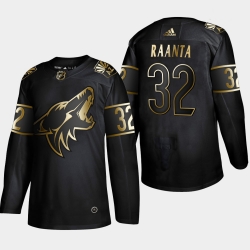 Arizona Coyotes 32 Antti Raanta Black Gold Jersey