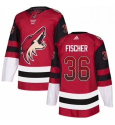Arizona Coyotes 36 Christian Fischer Maroon Drift Fashion NHL jersey
