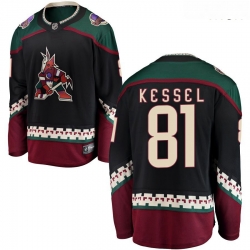 Arizona Coyotes 81 Evgeni Kessel Black Breakaway Player Jersey