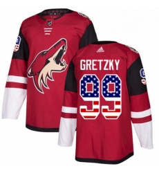 Arizona Coyotes 99 Wayne Gretzky Red USA Flag Fashion NHL jersey
