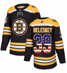 Boston Bruins 39 Matt Beleskey Black USA Flag Fashion NHL jersey