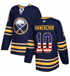 Buffalo Sabres 10 Dale Hawerchuk Navy Blue USA Flag Fashion NHL jersey