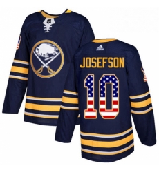 Buffalo Sabres 10 Jacob Josefson Navy Blue USA Flag Fashion NHL jersey