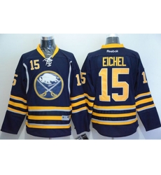 Buffalo Sabres #15 Jack Eichel Navy Blue Stitched NHL Jersey