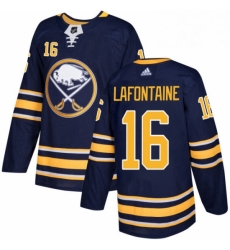 Buffalo Sabres 16 Pat Lafontaine Navy Blue Home NHL jersey