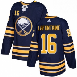Buffalo Sabres 16 Pat Lafontaine Navy Blue Home NHL jersey