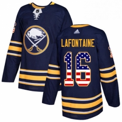 Buffalo Sabres 16 Pat Lafontaine Navy Blue USA Flag Fashion NHL jersey