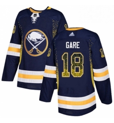 Buffalo Sabres 18 Danny Gare Navy Blue Drift Fashion NHL jersey