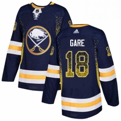 Buffalo Sabres 18 Danny Gare Navy Blue Drift Fashion NHL jersey