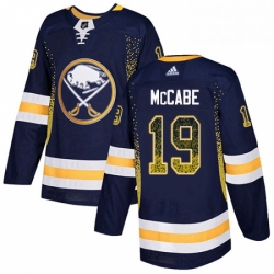 Buffalo Sabres 19 Jake McCabe Navy Blue Drift Fashion NHL jersey