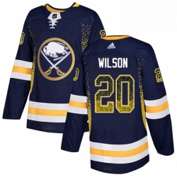 Buffalo Sabres 20 Scott Wilson Navy Blue Drift Fashion NHL jersey
