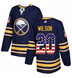 Buffalo Sabres 20 Scott Wilson Navy Blue USA Flag Fashion NHL jersey