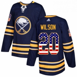 Buffalo Sabres 20 Scott Wilson Navy Blue USA Flag Fashion NHL jersey