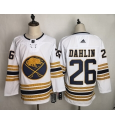 Buffalo Sabres 26 Rasmus Dahlin White 50th Anniversary Jersey