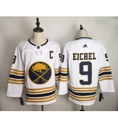 Buffalo Sabres 9 Jack Eichel White 50th Anniversary Jersey