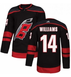 Carolina Hurricanes 14 Justin Williams Premier Black Alternate NHL jersey