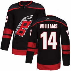 Carolina Hurricanes 14 Justin Williams Premier Black Alternate NHL jersey